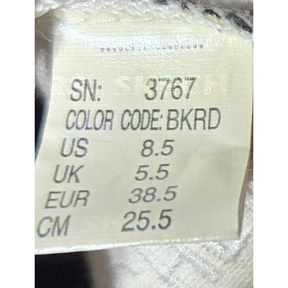 Y2K Skecher Womens Size 8.5 Sparkle Platform Low Embroidered Floral Bottom Shoes - Picture 8 of 10